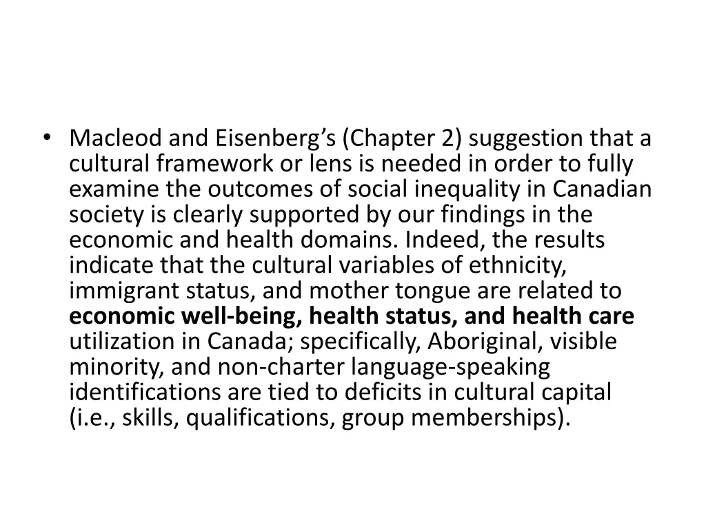 macleod and eisenberg s chapter 2 suggestion that