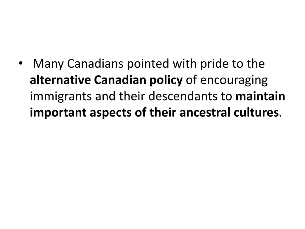 many canadians pointed with pride