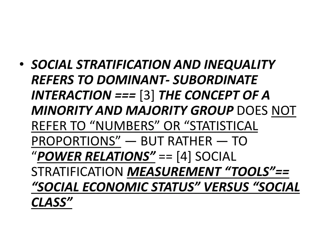 social stratification and inequality refers