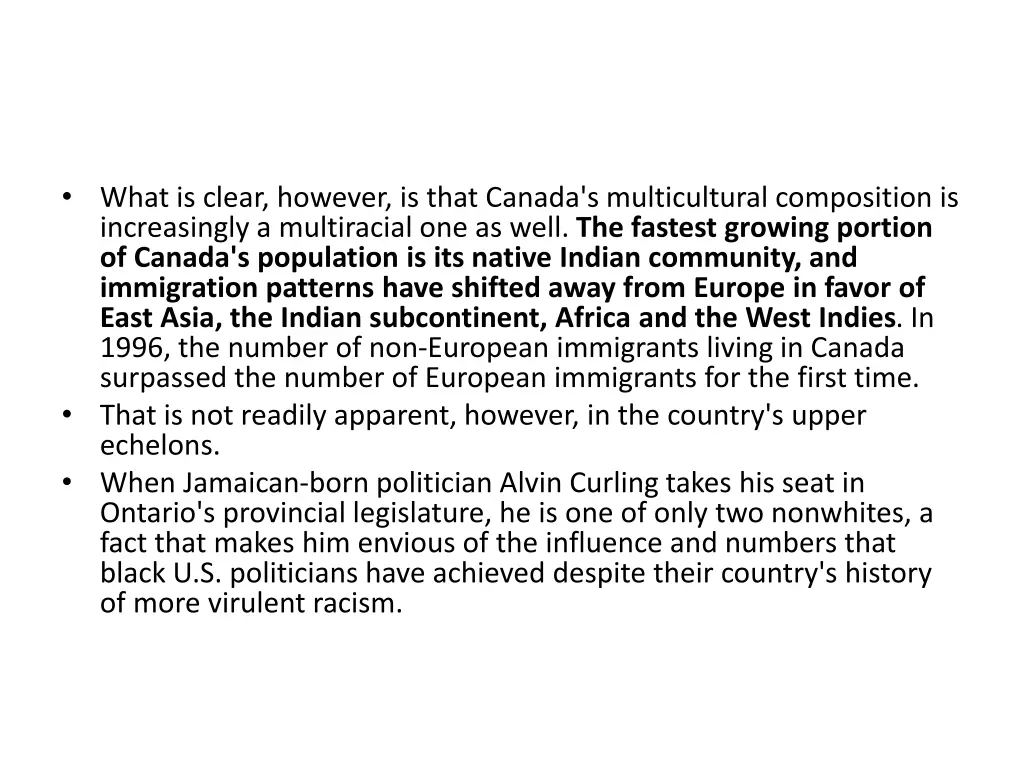 what is clear however is that canada
