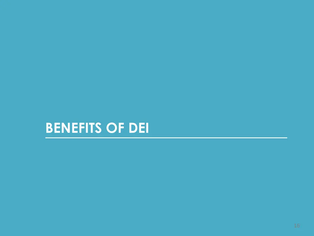 benefits of dei