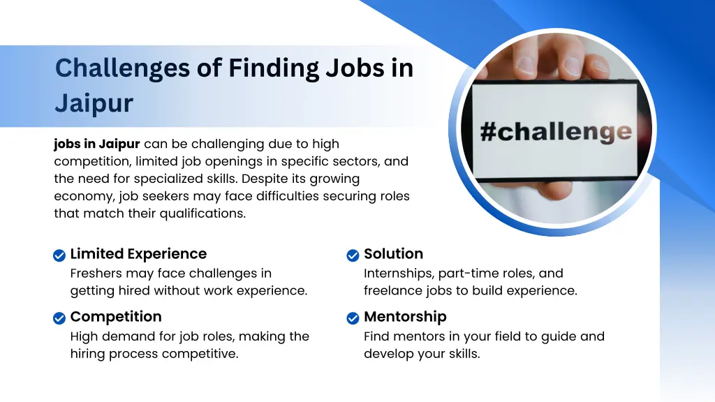 challenges of finding jobs in jaipur