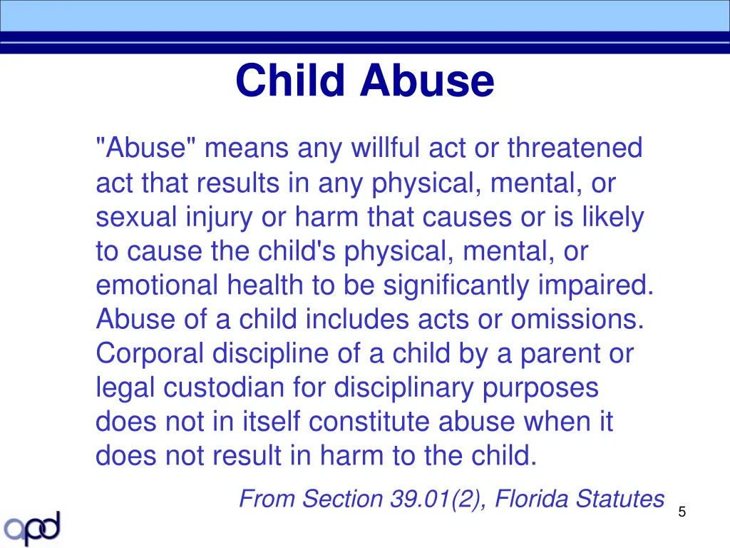 child abuse