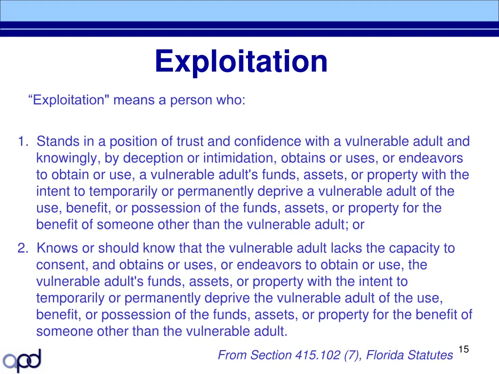 exploitation