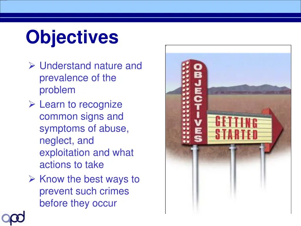 objectives