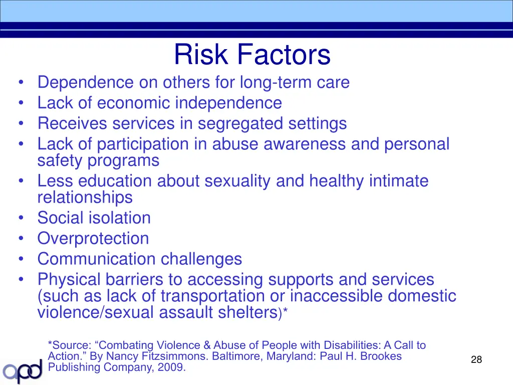 risk factors