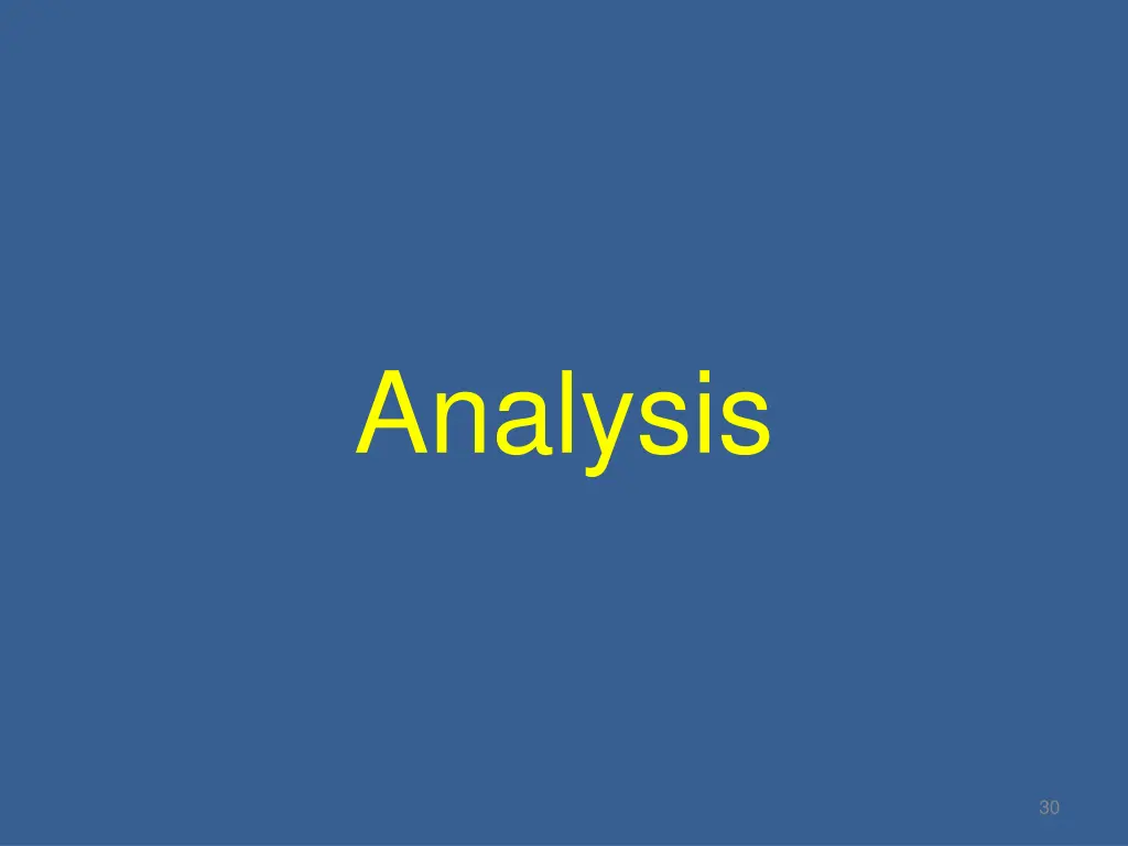 analysis