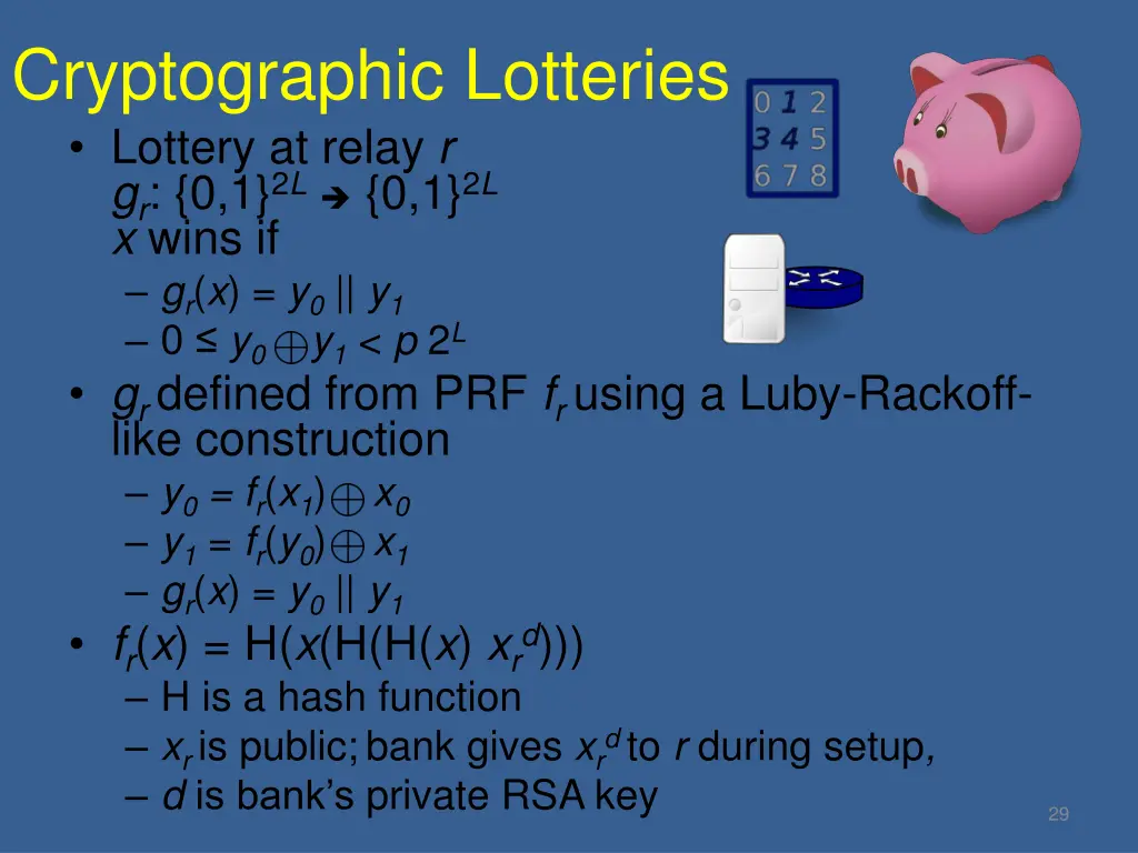 cryptographic lotteries lottery at relay 2