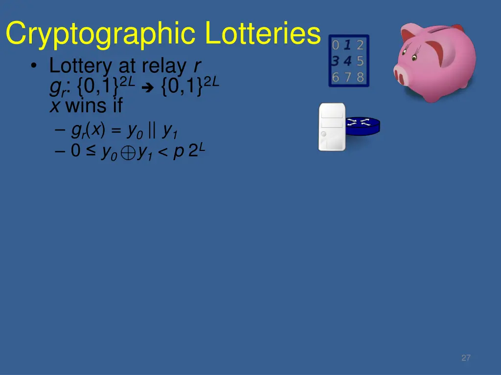 cryptographic lotteries lottery at relay