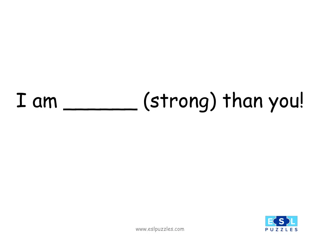i am strong than you