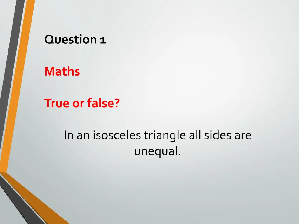 question 1