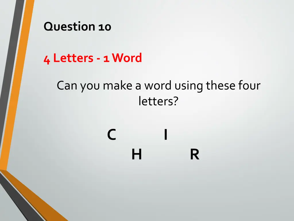 question 10