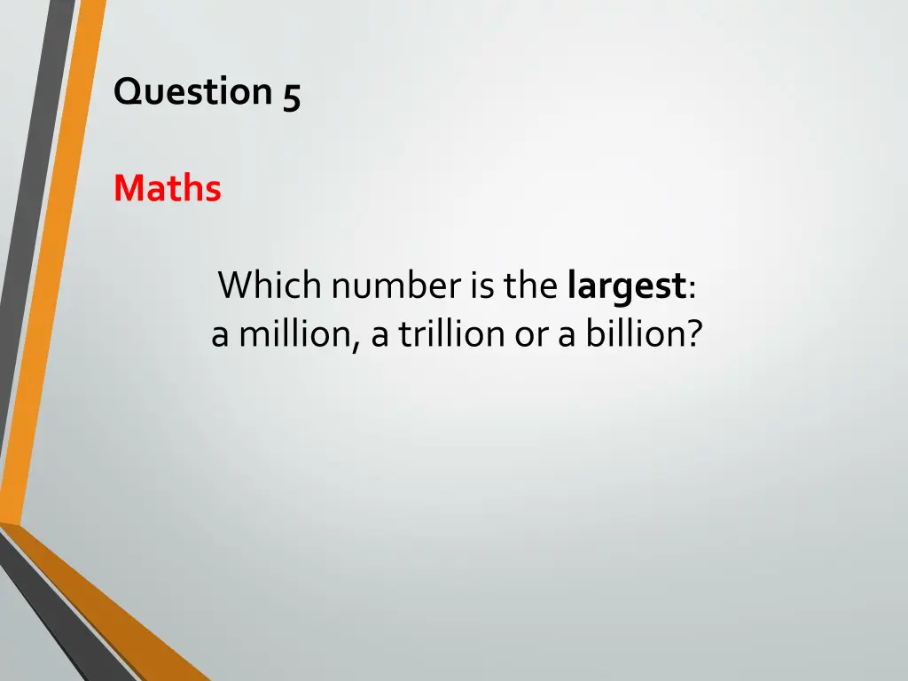 question 5