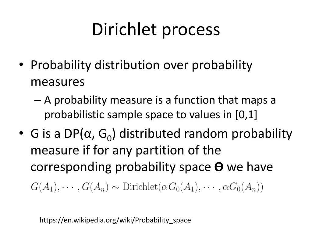 dirichlet process