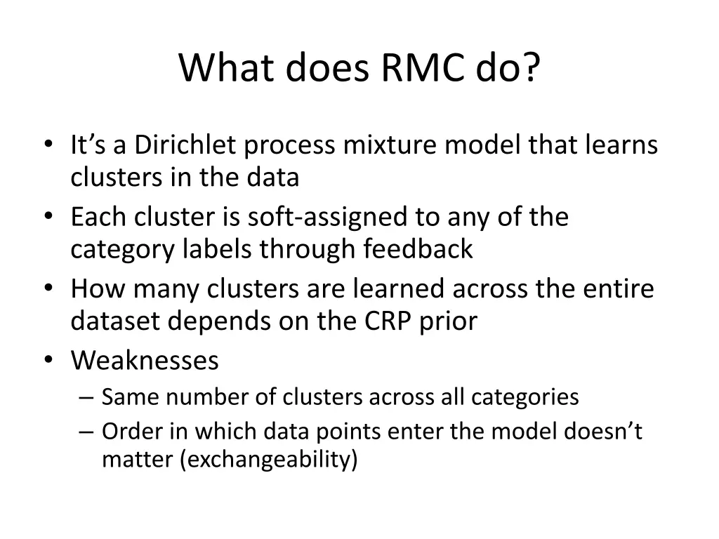 what does rmc do