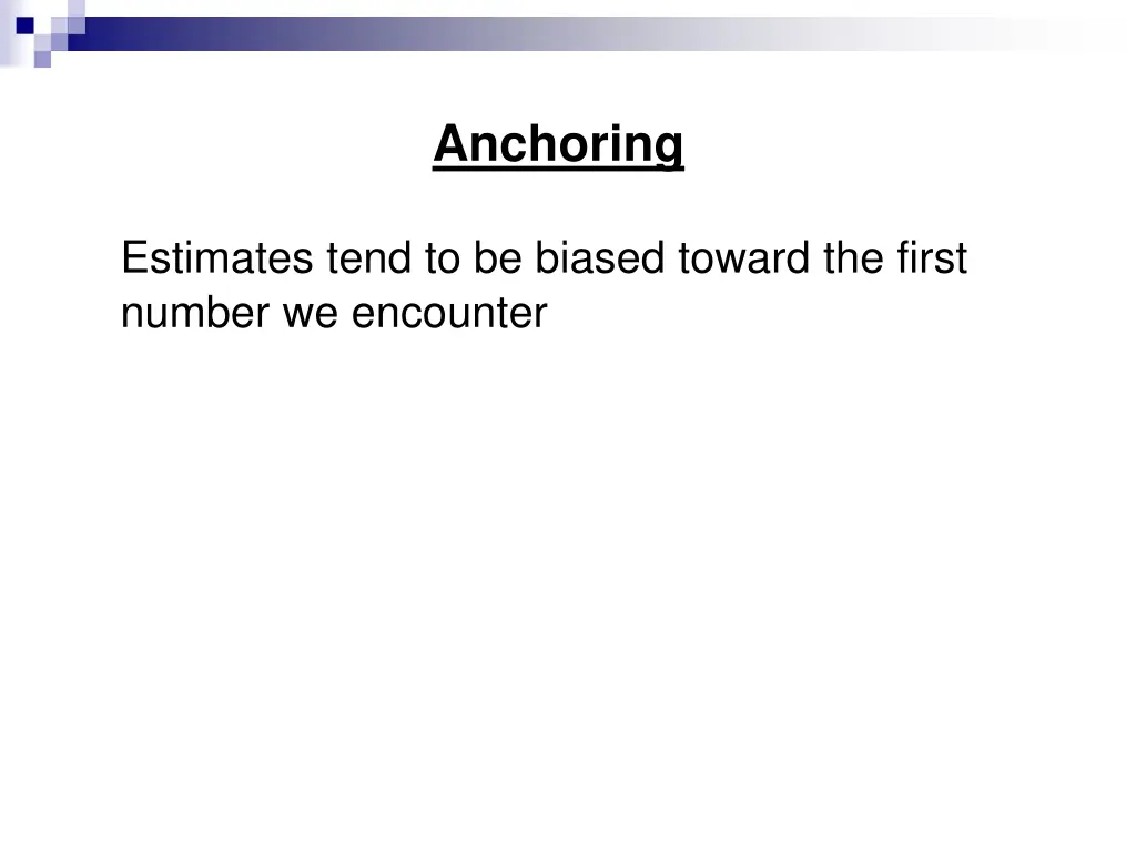 anchoring