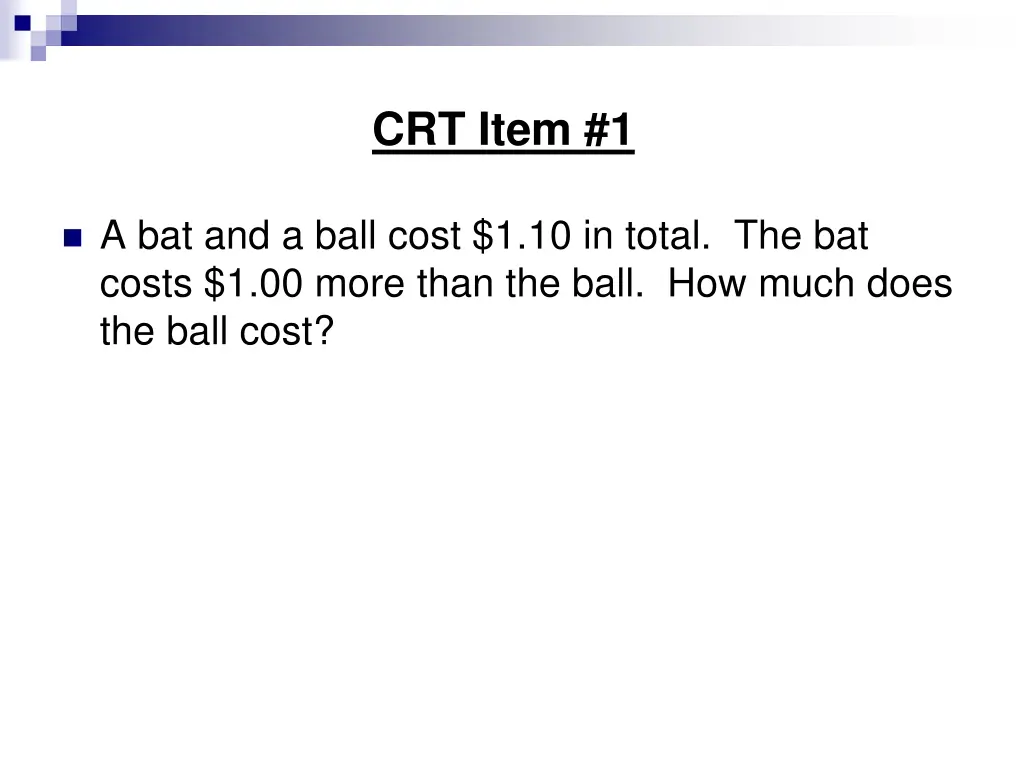 crt item 1