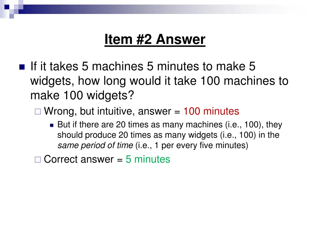 item 2 answer