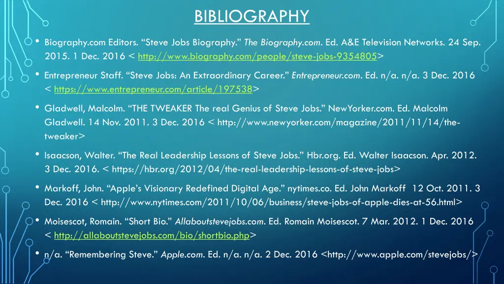 bibliography