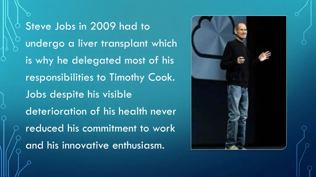 steve jobs in 2009 had to undergo a liver