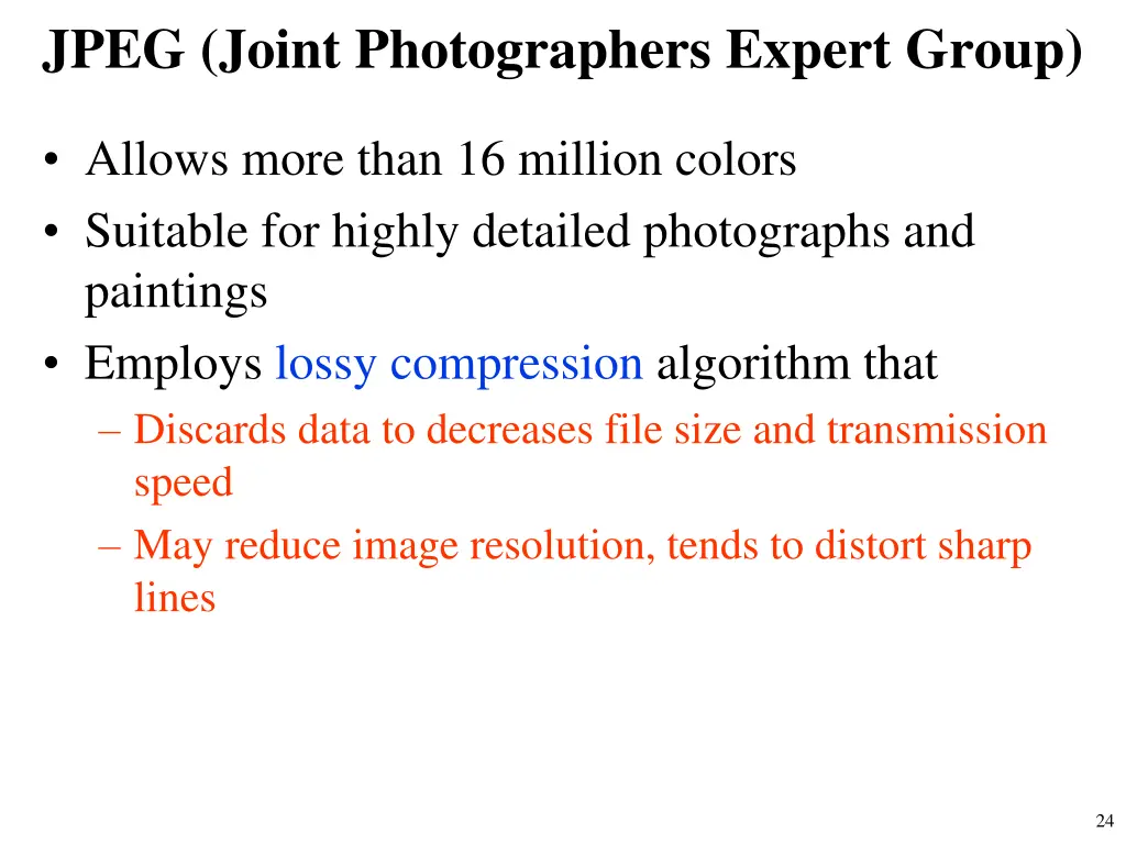 jpeg joint photographers expert group