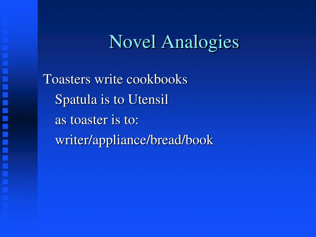 novel analogies