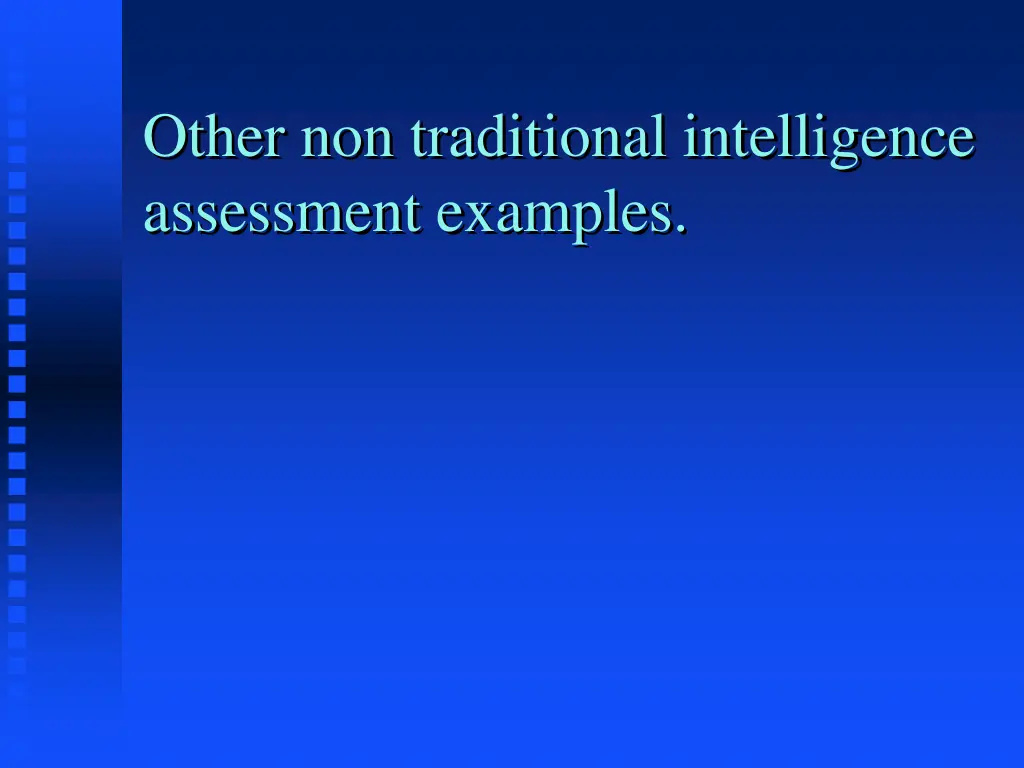 other non traditional intelligence assessment