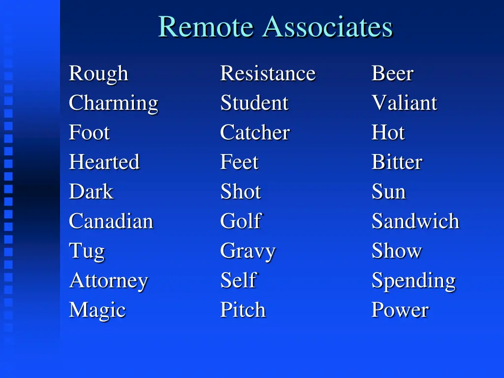 remote associates