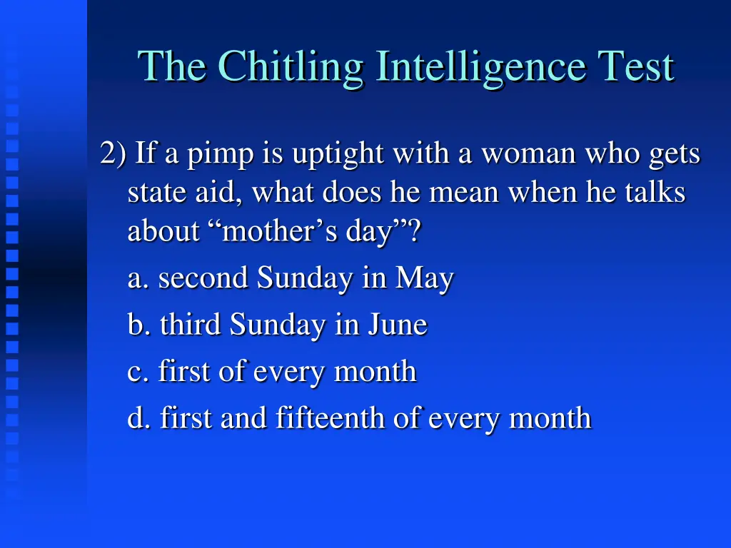 the chitling intelligence test 1