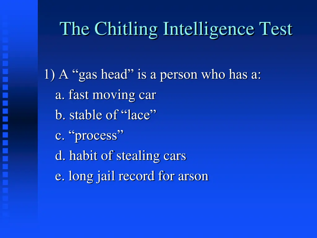 the chitling intelligence test