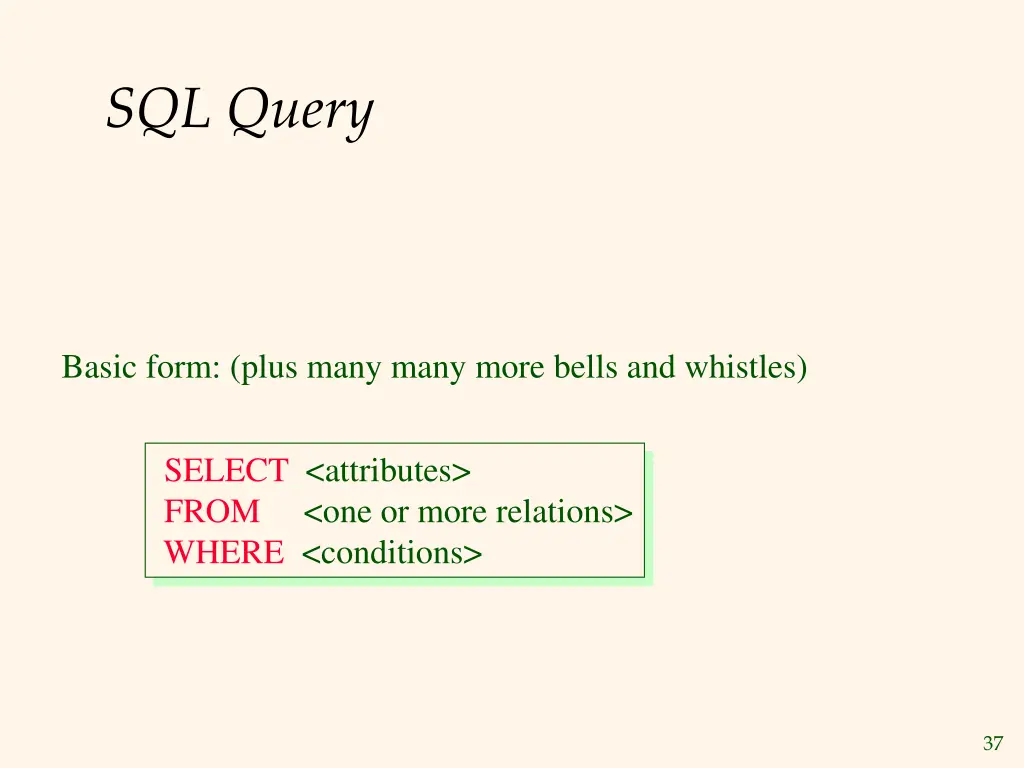 sql query