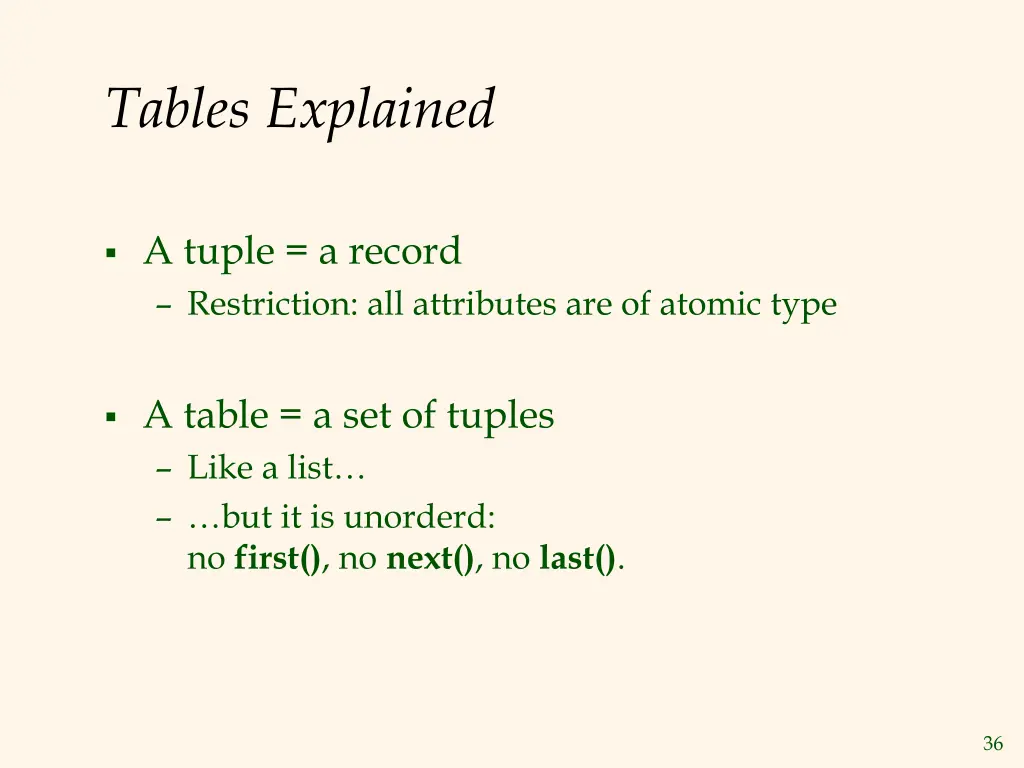 tables explained 1