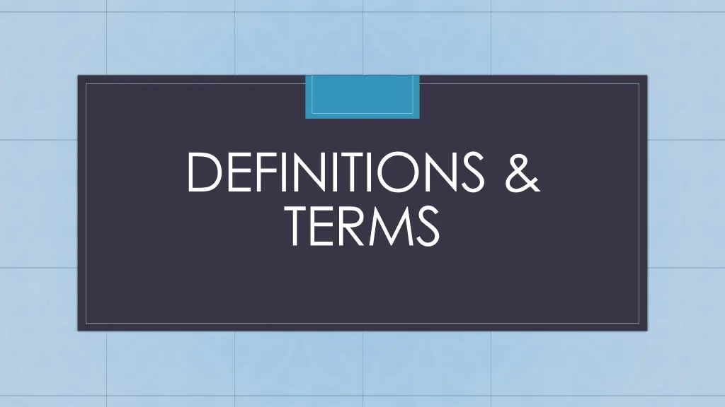 definitions terms