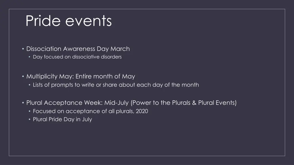 pride events