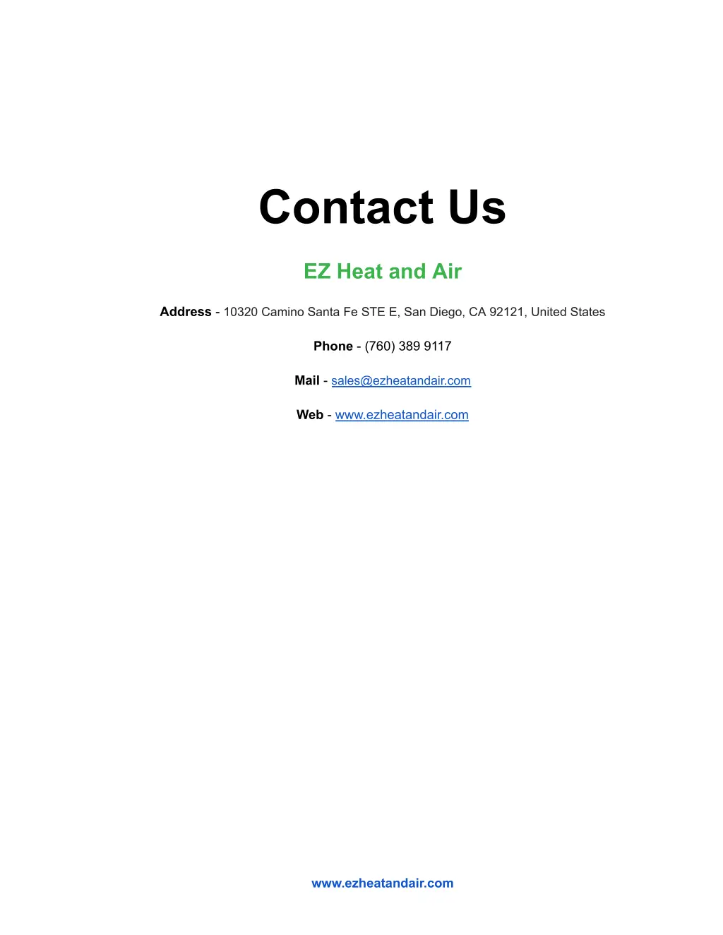 contact us