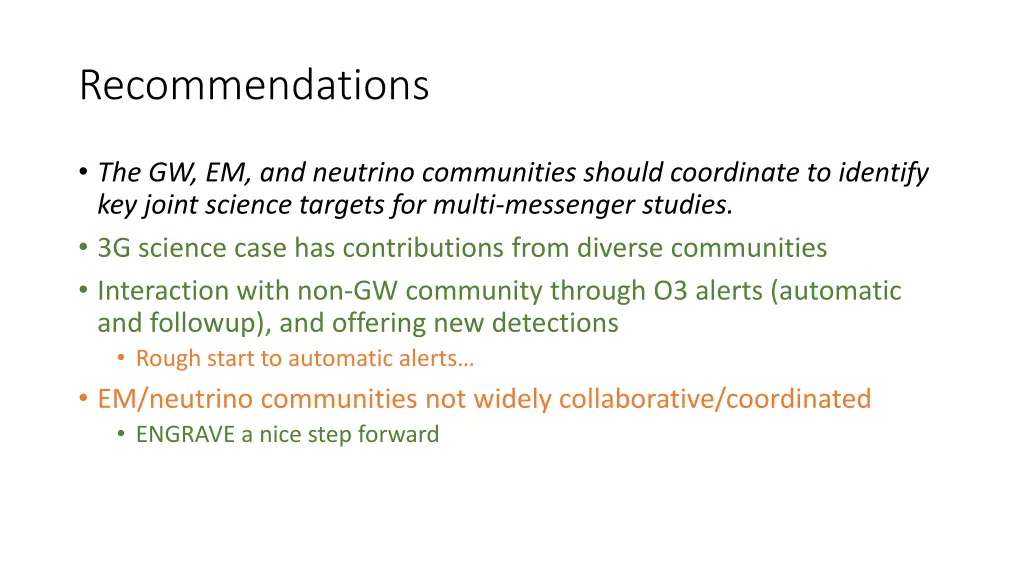 recommendations 4