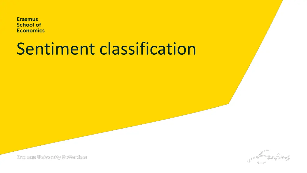 sentiment classification