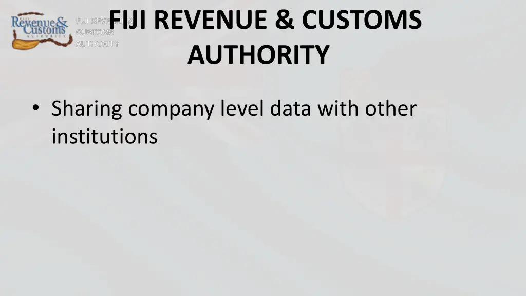 fiji revenue customs authority