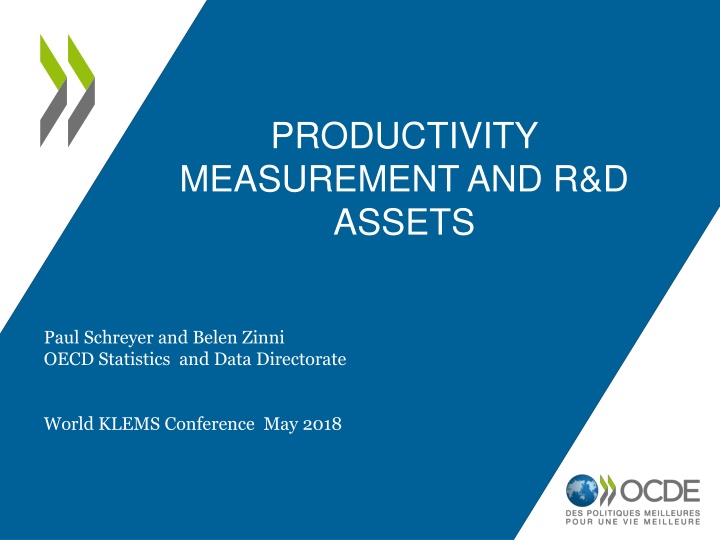 productivity measurement and r d assets