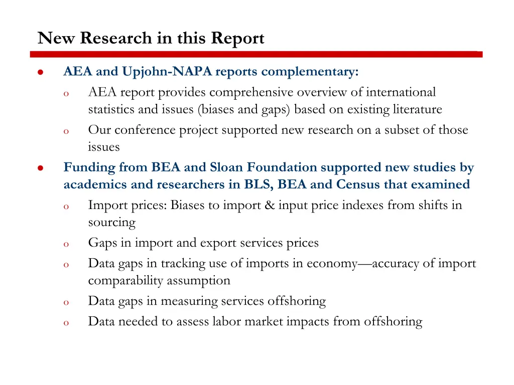 new research in this report