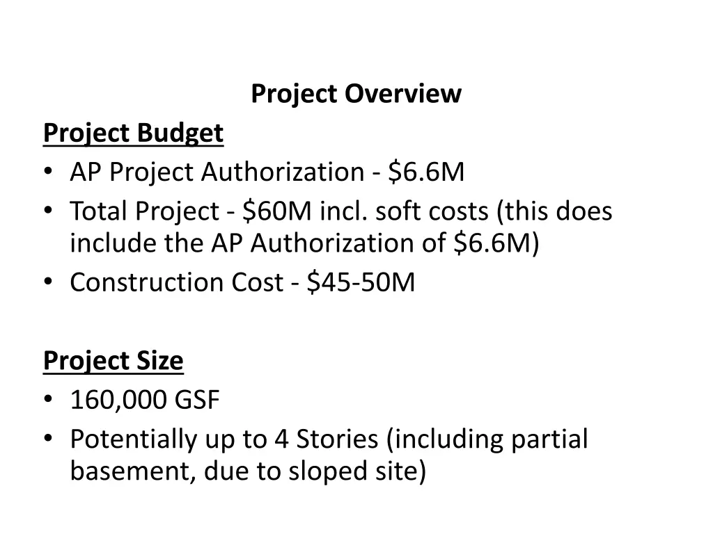 project overview