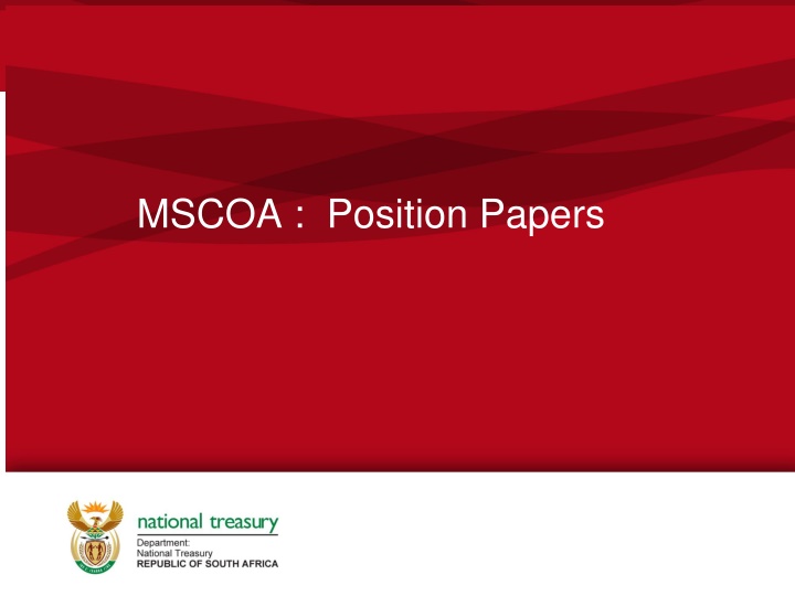 mscoa position papers