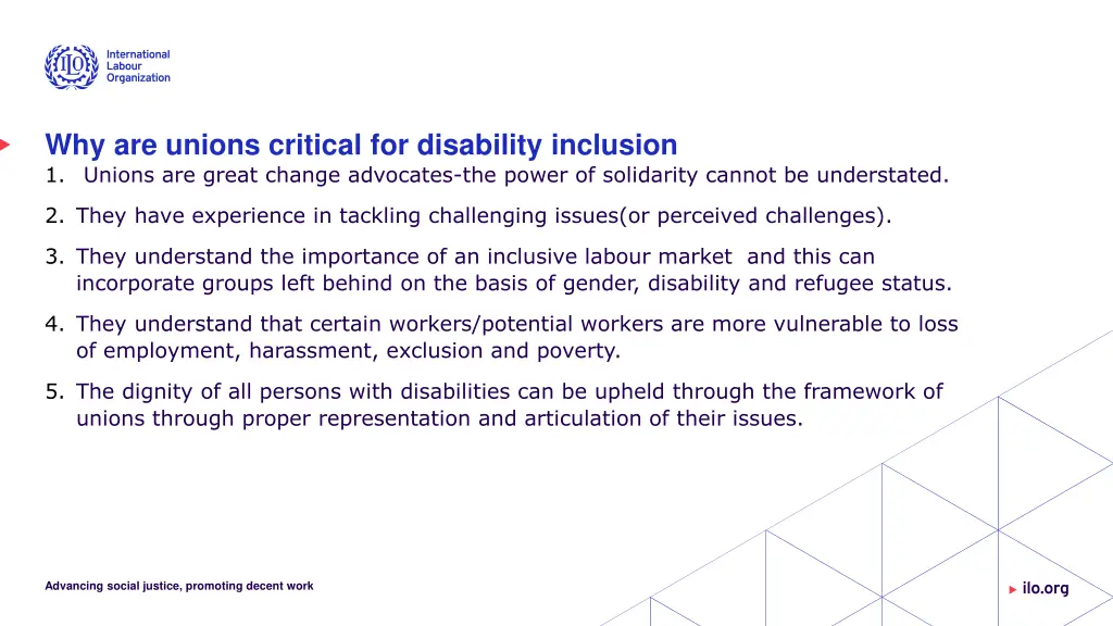 why are unions critical for disability inclusion