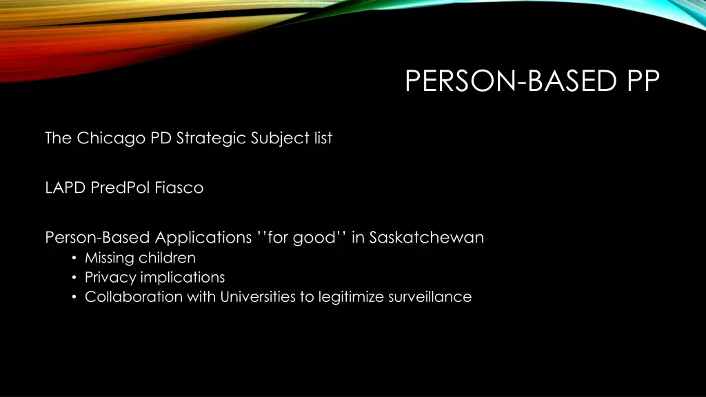 person based pp