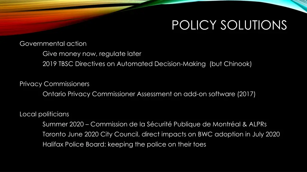 policy solutions