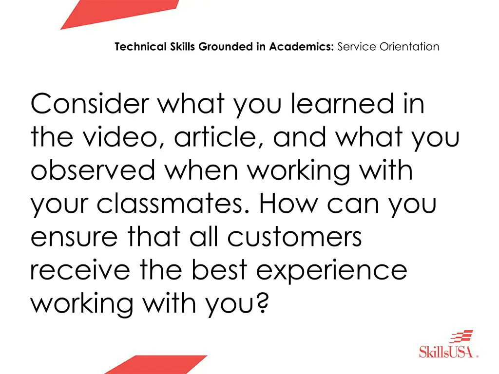 technical skills grounded in academics service 5