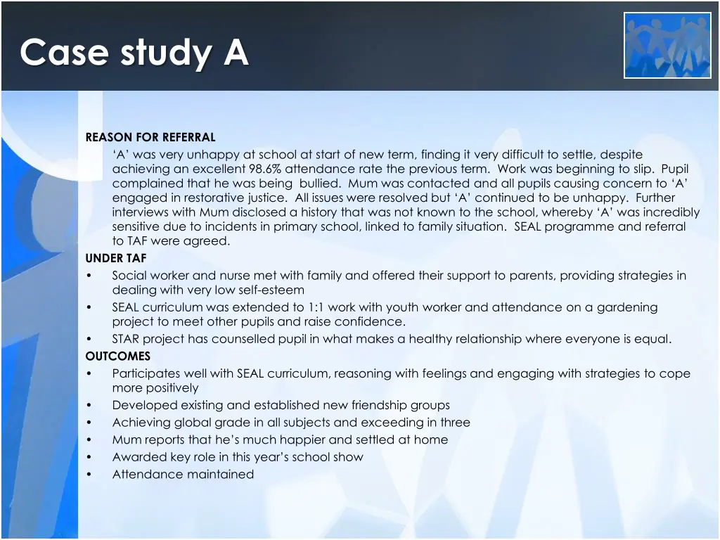 case study a