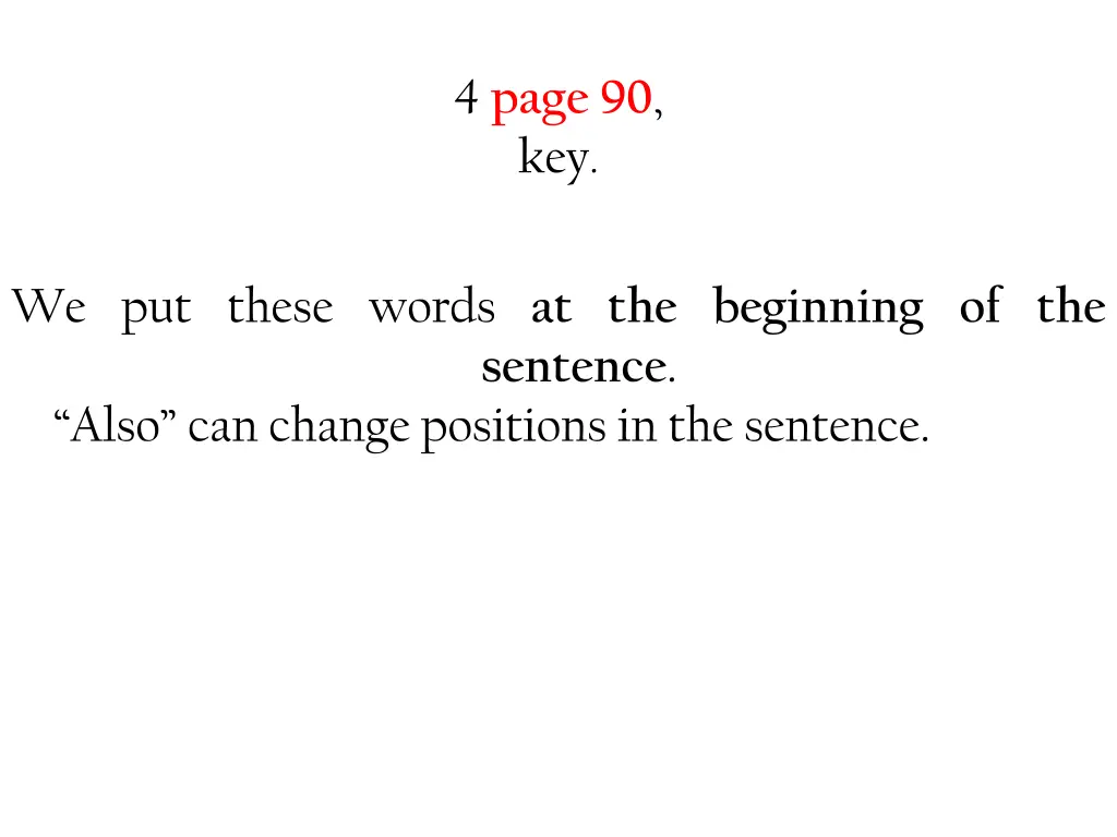 4 page 90 key