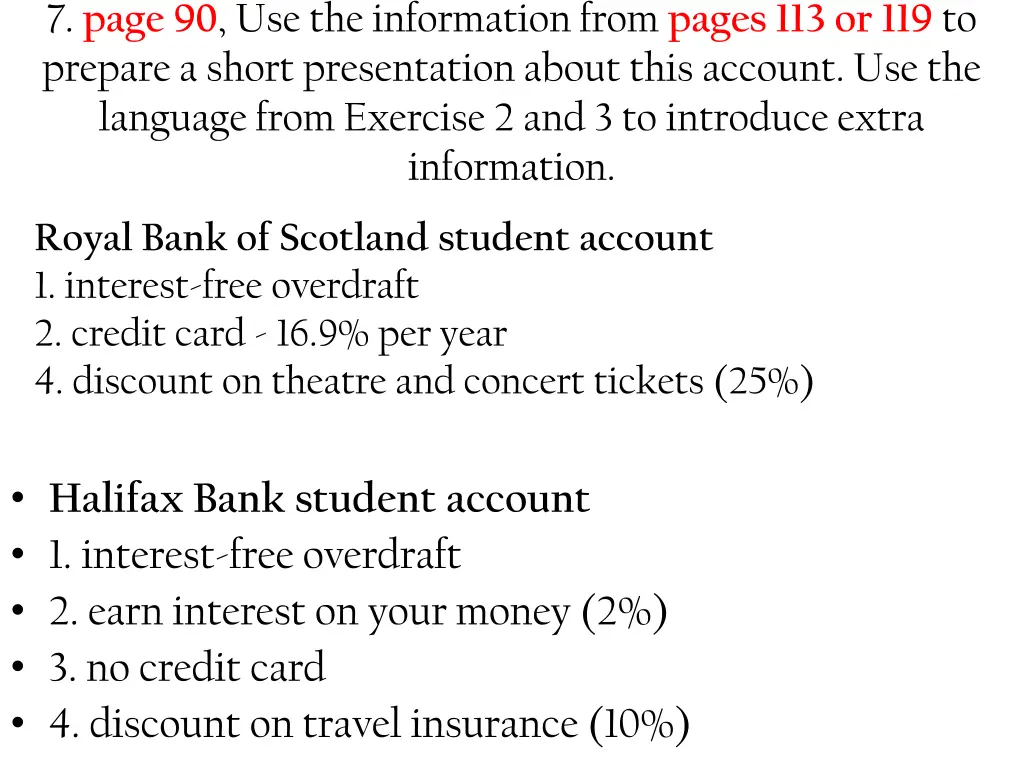 7 page 90 use the information from pages