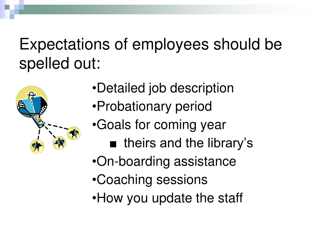 expectations of employees should be spelled out